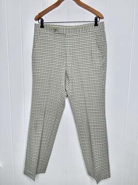 Vintage Jack Nicklaus Men’s 35x29 Checkered Golf Slacks Pants Schaffner Marx